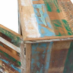 Armoire à  lattes en bois coloré Ethnik