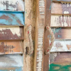 Armoire à  lattes en bois coloré Ethnik