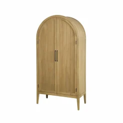 Armoire arrondie en bois d'orme Alicia