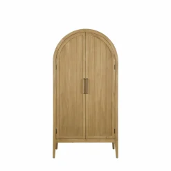 Armoire arrondie en bois d'orme Alicia