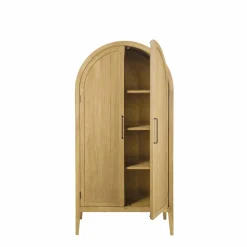 Armoire arrondie en bois d'orme Alicia
