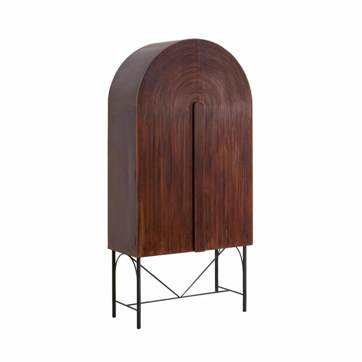 Armoire arrondie en bois de manguier Julio