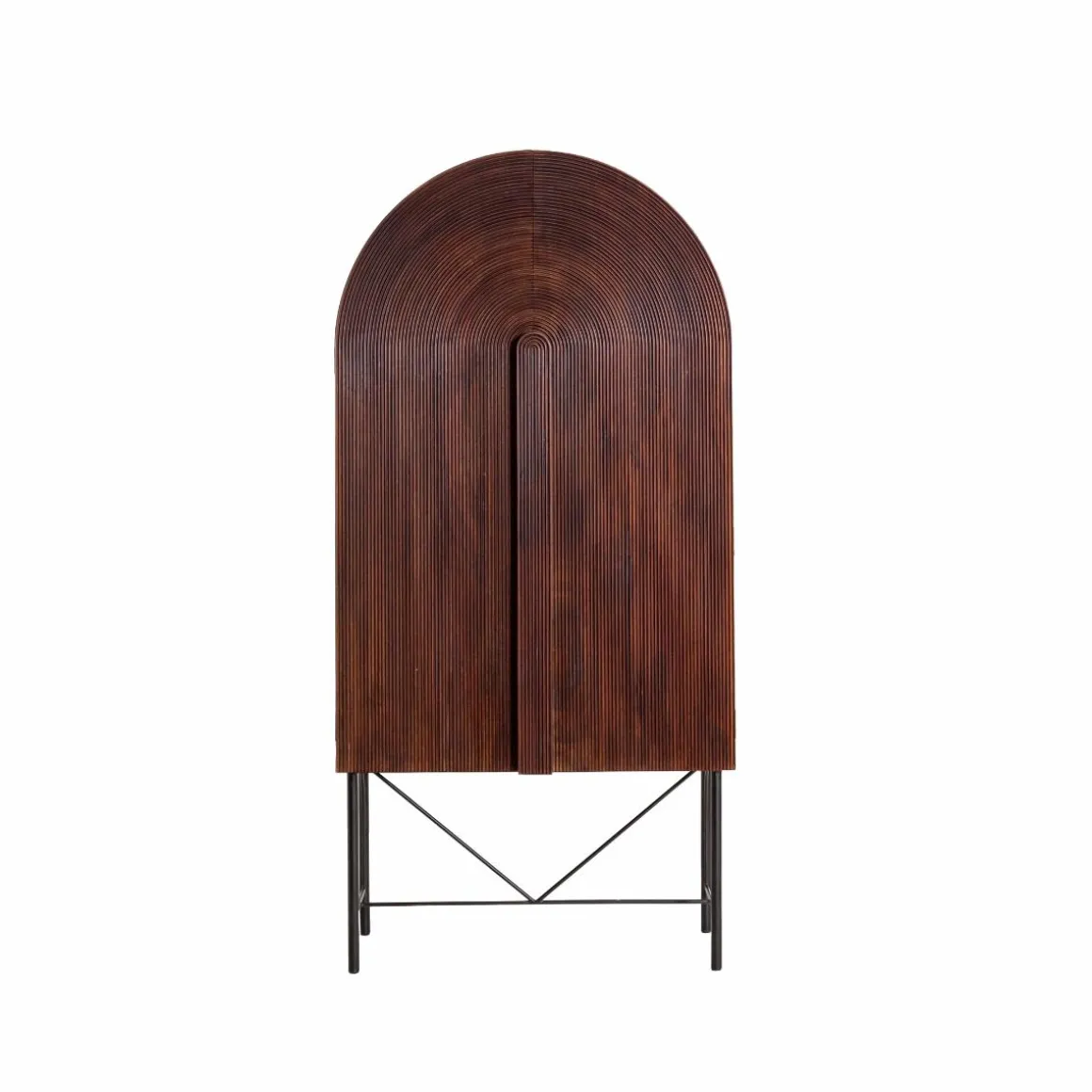Armoire arrondie en bois de manguier Julio