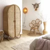Armoire arrondie en rotin 4 étagères Rim