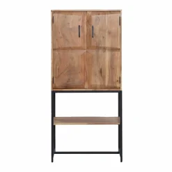 Armoire en bois d'acacia et métal Ava