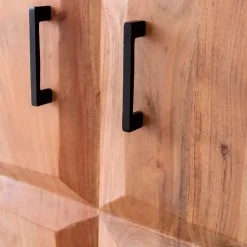 Armoire en bois d'acacia et métal Ava