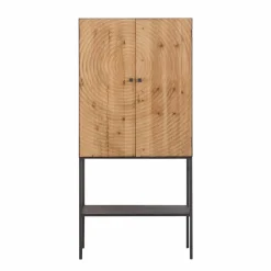 Armoire en pin et métal Rondin