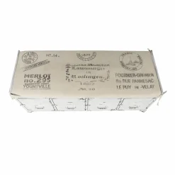 Banc avec rangement en métal blanc Félicie