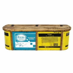 Banc coffre en bois et métal recyclé Victorine