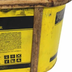 Banc coffre en bois et métal recyclé Victorine