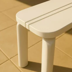 Banc en aluminium blanc Apollon