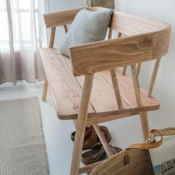 Banc en bois de teck brut June