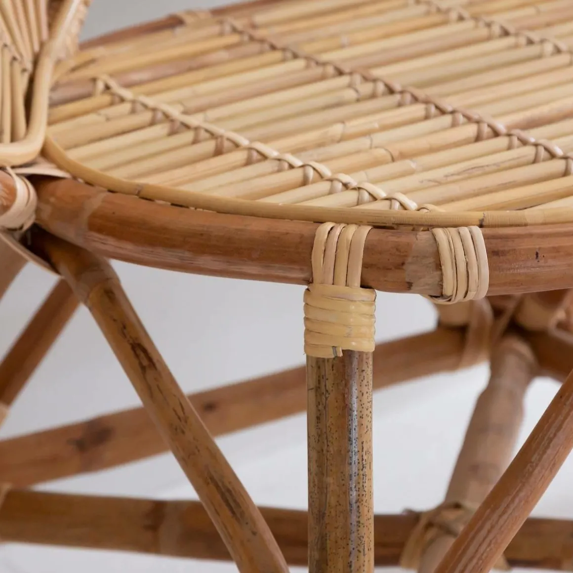 Banquette fleur en rotin Rattan