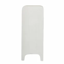 Bibliothèque en bois effet béton blanc Danaé