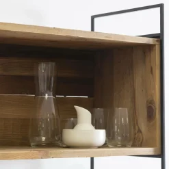 Bibliothèque en bois recyclé 90 cm Blaise