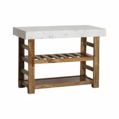 Billot en marbre et bois Louca