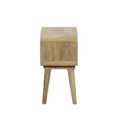 Bout de canapé avec niche en bois de manguier Maëva