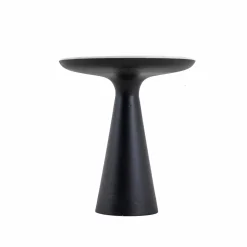 Bout de canapé en aluminium et marbre Marceau