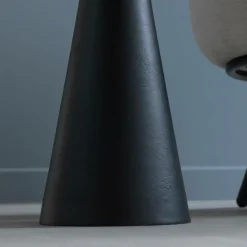 Bout de canapé en aluminium et marbre Marceau