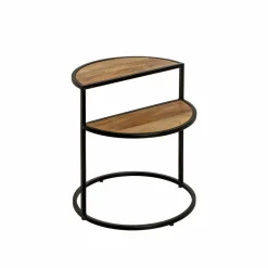 Bout de canapé en bois de manguier et métal Maelle