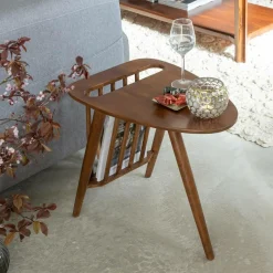 Bout de canapé en bois de manguier Lino