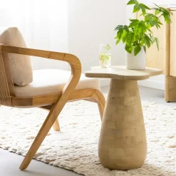 Bout de canapé en bois de manguier Merlin