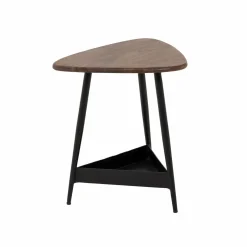 Bout de canapé en bois de manguier et métal noir Tilian