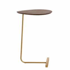 Bout de canapé en bois de manguier et métal Léon