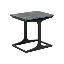 Bout de canapé en marbre et métal Felicia