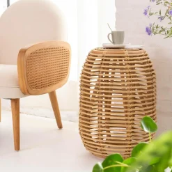 Bout de canapé en rotin Rattan