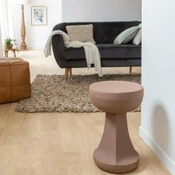 Bout de canapé marron Marguerite