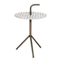 Bout de canapé motifs graphiques