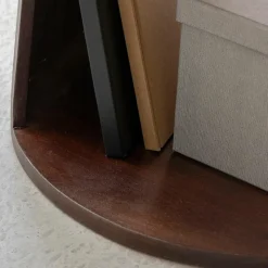 Bout de canapé rond en bois de manguier Isao