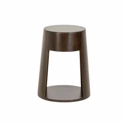 Bout de canapé rond en bois de manguier Isao