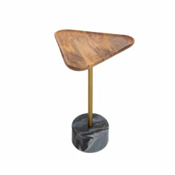 Bout de canapé triangle en marbre Maxime