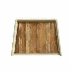 Buffet 2 portes en bois d'acacia et bois effet béton Dalva