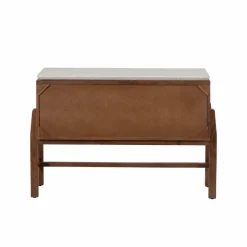 Buffet 2 portes en bois d'acacia et terrazzo Kaelis