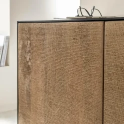 Buffet 2 portes en bois de manguier et métal Isil