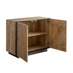 Buffet 2 portes en bois de manguier et métal Isil