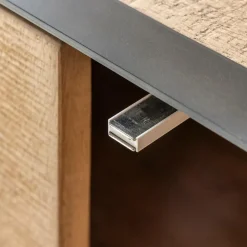 Buffet 2 portes en bois de manguier et métal Isil