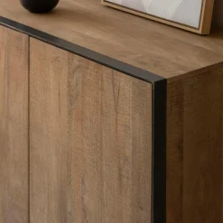 Buffet 3 portes en bois de manguier et métal Isil