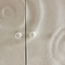 Buffet 3 portes en bois effet béton blanc Danaé