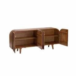 Buffet arrondi en bois de manguier Lise