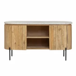 Buffet en bois de manguier et terrazzo Lou