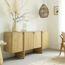 Buffet en bois de manguier 4 portes Amara