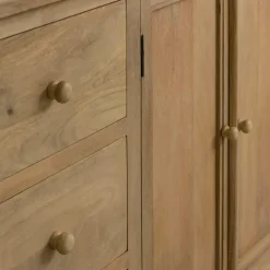 Buffet en bois de manguier blanchi Ronan