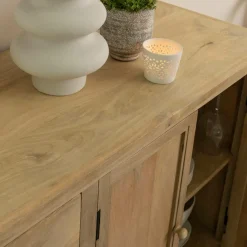 Buffet en bois de manguier blanchi Ronan