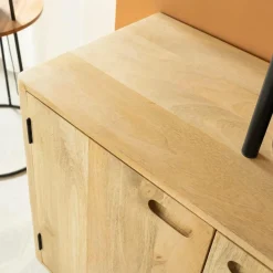 Buffet long en bois de manguier Rowene