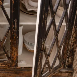 Buffet vitrine en bois de manguier êve