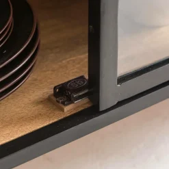 Buffet vitrine en métal Achille